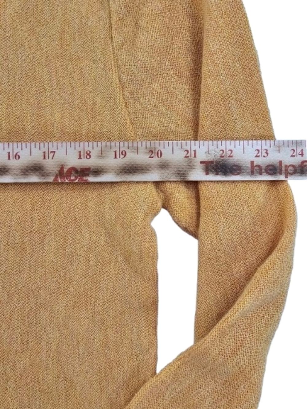Gordon's Limited Baby Alpaca Wool Ribbed V Neck Sweater Vest Men's XL Tan Yellow - Picture 5 of 9